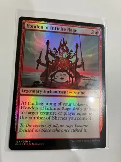 1x FOIL Honden of Infinite Rage -NM- mtg - Image 1