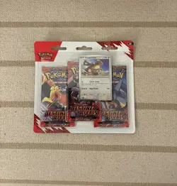 Pokemon TCG: Destined Rivals - 3-Pack Sealed Triple Blister Kangaskhan - Image 1