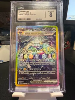 Pokemon TCG Terapagos EX 170/142 Stellar Crown Holo Special Illustration Rare - Image 1