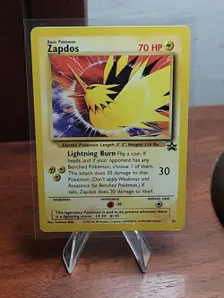 2000 POKEMON PROMO BLACK STAR 23 ZAPDOS TOSHINAO AOKI ERROR - Image 1