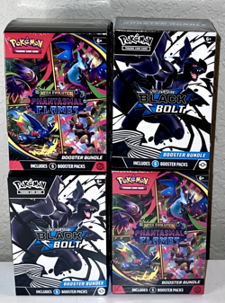 Pokemon Booster Bundle Lot Black Bolt x2, Phantasmal Flames x2 NEW SEALED - Image 5