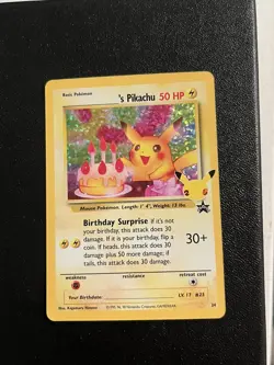 Pokemon TCG ______'s Pikachu 24/53 Wotc Promo Holo Basic 50 HP Card - Image 1