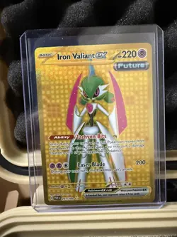 Pokemon Iron Valiant ex 261 SV Paradox Rift Gold Secret Hyper Rare - Image 1