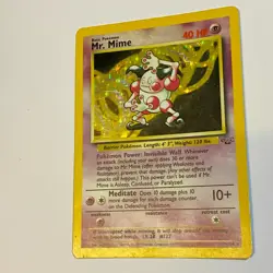 1999 Pokemon Jungle Mr Mime Holo 6/64 Vintage WOTC – Lightly Played - Image 3