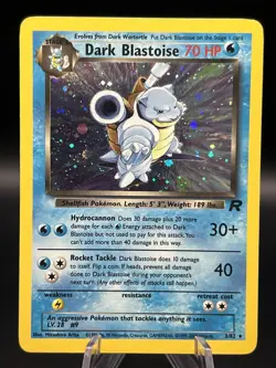 Pokemon TCG HOLO Dark Blastoise 3/82 Team Rocket Near Mint - Image 1