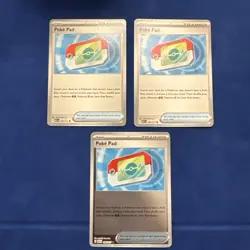 Set Of 3 Poke Pad 198/217 Ascended Heroes Pokemon Trainer One RH 2 Regular - Image 1