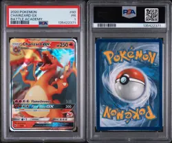 2020 Pokemon BATTLE ACADEMY CHARIZARD GX 60 Ultra Rare PSA 1 Poor - Pop 7 - Image 1