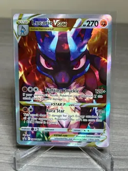 Pokemon Lucario VSTAR SWSH291 Crown Zenith Black Star Promo - Image 1