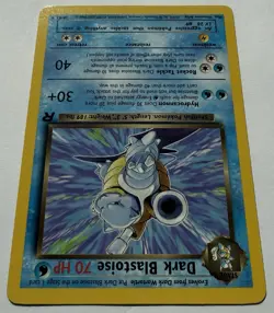 Dark Blastoise 20/82 Non-Holo Rare Team Rocket Unlimited Pokemon TCG WOTC LP - Image 2