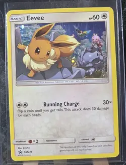 Pokemon TCG Eevee Pikachu and Eevee Special Collection SM235 Holo Promo - Image 1