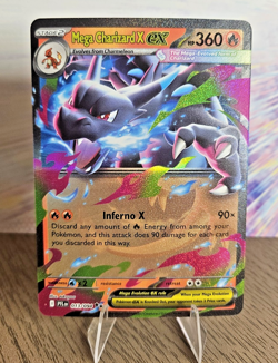 2025 Pokemon Mega Evolution Phantasmal Flames #013/094 Mega Charizard X ex - Image 1