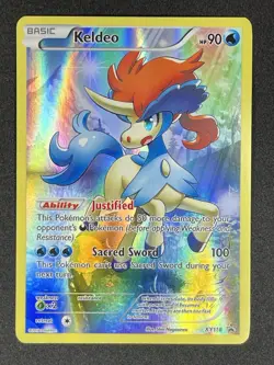 Pokemon TCG Keldeo XY118 Black Star Promo Holo - Image 1