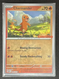 Pokemon TCG SEALED Charmander - (GameStop Exclusive) 004/165 Reverse Holo Promo - Image 1