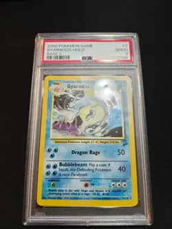 2000 Pokemon Gyarados 007/130 Base Set 2 Holo PSA 2 Graded 137818586 - Image 1