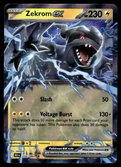 2025 Scarlet & Violet Series - Black Bolt Zekrom ex Double Rare #34 - Image 1