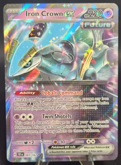 Iron Crown ex 081/162 Ultra Rare Temporal Forces Pokemon TCG Near Mint - Image 1