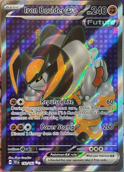 Iron Boulder ex Full Art Ultra Rare - 192/162 - Temporal Forces Pokemon 2024 - Image 1