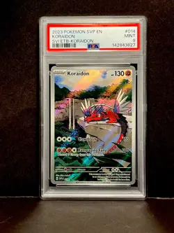 2023 POKEMON SVP EN SV BLACK STAR PROMO #014 KORAIDON PSA 9 MINT - Image 1