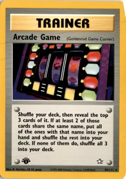 1st Edition Pokemon Neo Genesis #083/111 Arcade Game - Image 1