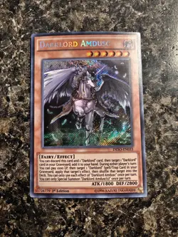Yugioh Darklord Amdusc - DESO-EN033 - 1st Ed. Secret Rare - NM - Image 1