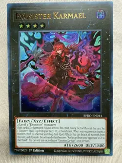 Yugioh Exosister Karmael BPRO-EN044 Ultra Rare 1st Edition NM - Image 1