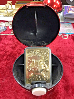 23K Gold Plated POLIWHIRL Trading Card 1999 Burger King Pokemon COA - Image 1