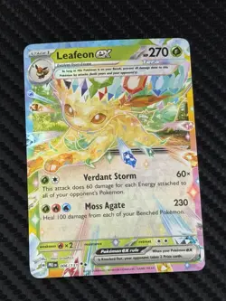 Pokemon TCG Leafeon EX Double Rare Holo Card 006/131 Prismatic Evolutions - Image 1