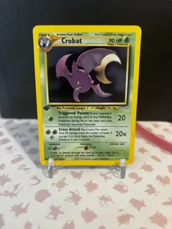 Crobat 4/64 1st Edition Neo Revelation Holo Rare Pokemon Card - Image 1