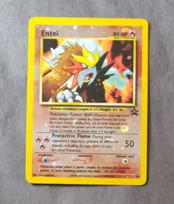 Reverse Holographic WOTC Black Star Promotional Pokemon Card: Entei #34 - Image 1