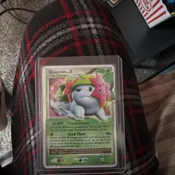 Shaymin LV.X Land Forme 126/127 Platinum Holo LP Rare Pokemon Card TCG - Image 1