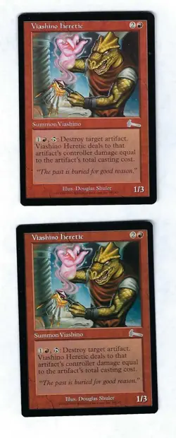 2x Viashino Heretic - Urzas Legacy - Magic The Gathering NM/M (Never Played) - Image 1