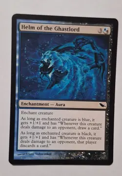 Helm of the Ghastlord X1- Nice LP/NM -Shadowmoor MTG Magic The Gathering English - Image 1