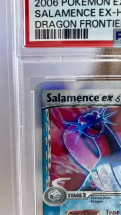 2006 Pokemon Salamence EX Dragon Frontiers 98/100 Holo Ultra Rare PSA 5 - Image 3