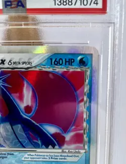 2006 Pokemon Salamence EX Dragon Frontiers 98/100 Holo Ultra Rare PSA 5 - Image 4