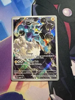 Pokemon TCG Thundurus 209 S&V Black Star Promo Holo Card NM Condition - Image 1