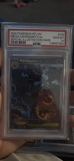 Pokemon Mega Charizard X ex Phantasmal Flames Special Illustration Rare PSA 10 - Image 1