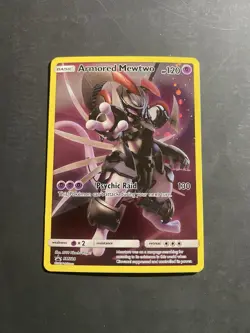 Pokemon TCG- Armored Mewtwo SM228 Black Star Promo Sun & Moon NM - Image 1