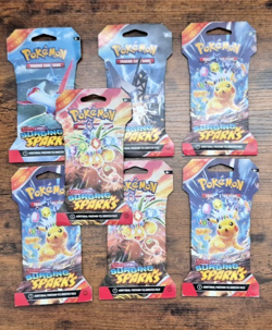 Pokemon Surging Sparks Sleeved Booster Packs 7 PACKS Random Art 171303.3 - Image 1