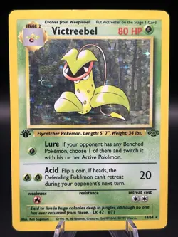 1st Edition Holo Victreebel Jungle 14/64 Wizards WOTC 1999 Pokemon TCG - Image 1