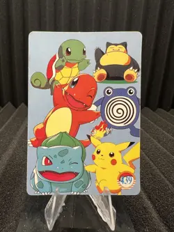 Pokemon Vintage Pocket Monsters Vending HOLO Prism Sticker Bandai 1999 Nintendo - Image 2