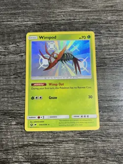 Pokemon TCG Wimpod SV4/SV94 Hidden Fates Shiny Vault Holo Rare NM - Image 1