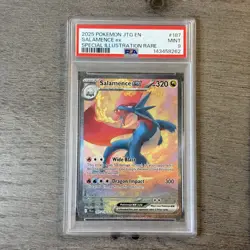 2025 Pokemon Salamence ex Special Illustration Rare PSA 9 | TCG 187/159 - Image 1