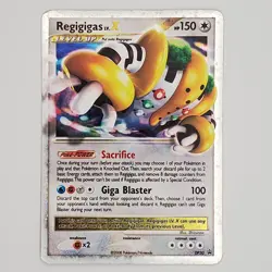Regigigas LV.X DP30 Diamond and Pearl Holo Pokemon TCG HP - Image 1