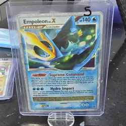 MP-HP Pokemon Empoleon LV.X DP11 Diamond and Pearl Promo Holo - Image 1