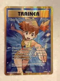 Misty’s Determination 108/108 Full Art Secret Rare XY Evolutions Pokemon Trainer - Image 1