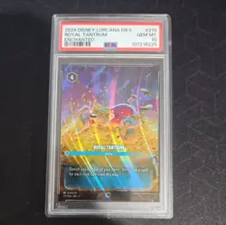 Disney Lorcana Royal Tantrum Shimmering Skies Enchanted #219 PSA 10 Gem Mint - Image 1