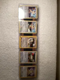 Pokemon Meowth Five Card Lot 1995/99 2002/2008/2009/2012 Bin(G3)￼ - Image 1