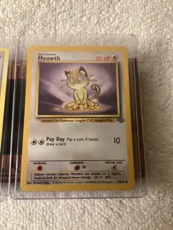 Pokemon Meowth Five Card Lot 1995/99 2002/2008/2009/2012 Bin(G3)￼ - Image 2