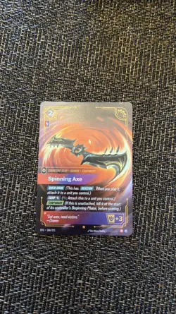 Spinning Axe 186/221 Riftbound Spiritforged TCG Epic Card English C - Image 1