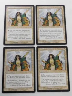 Words of Worship x4 Onslaught Playset Magic the Gathering TCG Trading Card Mtg - Image 1
